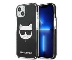 Apple iPhone 13 Mini Karl Lagerfeld dėklas Choupette Head juodos spalvos