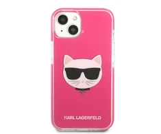 Apple iPhone 13 Karl Lagerfeld dėklas Choupette Head (KLHCP13MTPECPI) rožinės spalvos