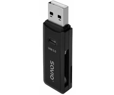 Savio Skaitytuvas kart SD, USB 2.0, 480 Mbps, AK-63