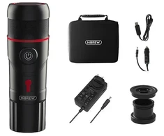 HiBREW H4-premium 3 in 1 nešiojamas kavos aparatas su adapteriu ir dėklu