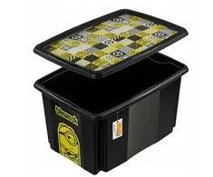 Keeeper Kaste ar vaku 45L Karolina "Minions Mosaic" 55 5x40x30cm melna ()