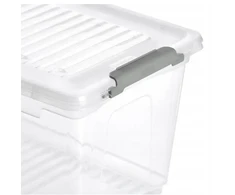 Keeeper Box with lid clipbox Leonie 28.5x18.5x16cm 5.4L transparent