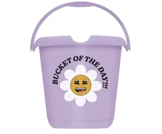 Keeeper Bucket 10L Ilvie "Happy Flower" Ø30x28cm violetinė