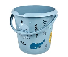Case4Life Keeeper Dekoratyvinis kibiras 10L Ilvie "Sea life" Ø30x28cm mėlynas