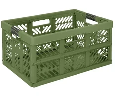 Keeeper Sulankstoma dėžė, kurios keliamoji galia iki 50 kg, Ben 54x37x28cm 45L alyvuogių spalvos 4052396121681