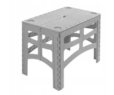 Keeeper Folding outdoor table L with load capacity iki 80kg Timo 70x45x55cm pilka