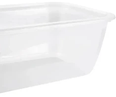 Stoneline Keeeper Food container set rectangular 2x3,3L Fredo "Fresh" transparent/light violetinė