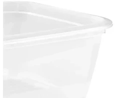 Stoneline Keeeper Food container set rectangular 3x1,25L Fredo "Fresh" transparent/crystal pilka