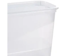 Stoneline Keeeper Food container set rectangular 3x1L Fredo "Fresh" transparent/light violetinė