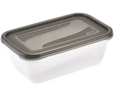 Keeeper Food container set rectangular 3x2,4L Fredo "Fresh" transparent/crystal pilka