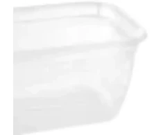 Stoneline Keeeper Food container set rectangular 5x0.5L Fredo "Fresh" transparent/light violetinė