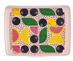 Keeeper Food storage container deco-click-box mini 0.5L Carla “Fruits” 17x13x3.5cm pink