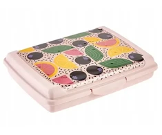 Keeeper Food storage container deco-click-box mini 0.5L Carla “Fruits” 17x13x3.5cm pink