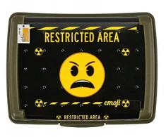 Keeeper Food storage container deco-click-box midi 1L Carla "Emoji Danger" 17x13x7cm olive color