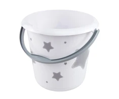 keeeper Deco-Putzeimer ilvie"stars" rund 10 Liter baltas mit Aufdruck Material PP