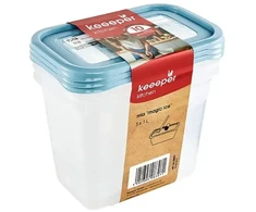 Keeeper „Mia magic ice“ rinkinys iš 3 indelių, 3 x 1 l, su daugkartinio naudojimo etikete