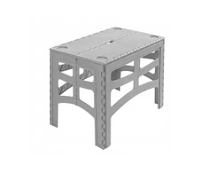 Keeeper Sulankstomas lauko stalas L, kurio keliamoji galia iki 80 kg, Timo 70x45x55cm, pilkas