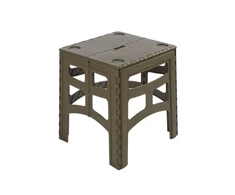 Keeeper Sulankstomas lauko stalas M, kurio keliamoji galia iki 80 kg, Timo 46,5x44,5x55cm, alyvuogių spalvos