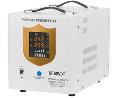 Kemot PROsinus-2000/24 24V/230V 2000VA/1400W galios inverteris su sinusinės išėjimo įtampos funkcija ir įkrovimo funkcija
