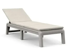 Keter Atlas sun lounger with cushion light pilkas