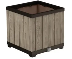 KETER 262635 garden planter ashwood