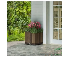 KETER 261031 garden planter walnut