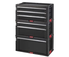 Keter Diy Tool Chest with 6 Drawers on wheels Drawers Tool Chest Set 56,2x28,9x74,2cm