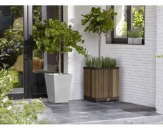 KETER 261033 garden planter walnut