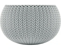 Keter vazonas COZIES KNIT - pilka