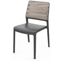Keter Garden chair Deco Porto ash wood tone/pilka