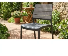 Keter Garden chair Deco Porto light pilka/pilka