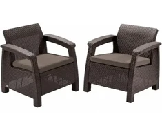 Lauko baldų komplektas Keter Corfu duo set