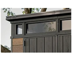 Keter Garden shed Deco Pent 7x7 walnut tone