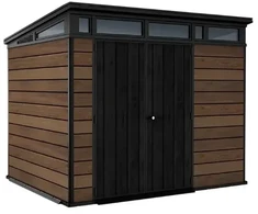 Keter Garden shed Deco Pent 9x7 walnut