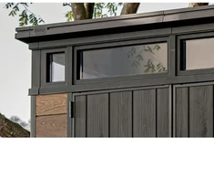 Keter Garden shed Deco Pent 9x7 walnut