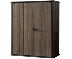 Keter Garden shed Deco Vertical Shed walnut tone