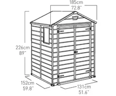 Keter Darza skunis Manor 6x5 DD bess