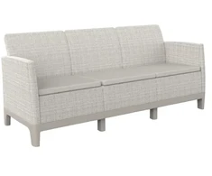 Keter Garden sofa two-seater Scandi Form 3 Seater Sofa pebble pilka/light beige