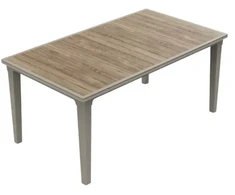 Keter Garden table Deco Futura ash wood tone/beige