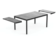 Keter Garden table extendable Deco Porto Nova Extendable 160-240 pilkas/juodas
