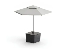Keter Garden table/umbrella holder Luzon Parasol walnut/pilka
