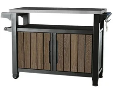 Keter Grilis table Deco Unity XL 207L walnut tone