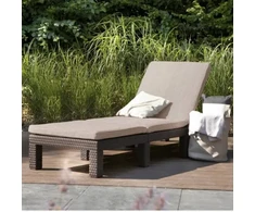Keter Jaipur sun lounger with cushion ruda