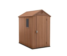 Sodo įrankių namelis Keter Darwin 4x6, rudas, 125,8 x 184,5 x 205 cm
