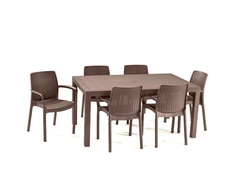 Keter plastikinis stalas Melody, rudas