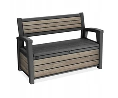 Lauko baldų komplektas Keter Sandėliavimo suolas „Deco Garden Bench“, 227L, uosio mediena, 7290112641977