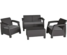 Lauko baldų komplektas Gardena Sodo baldų komplektas Bahamas Set pilkas 7290106930476