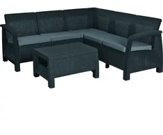 Lauko baldų komplektas Keter Sodo baldų komplektas Bahamas Relax Set pilkas