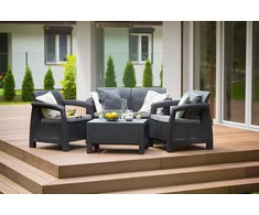 Lauko baldų komplektas Gardena Sodo baldų komplektas Bahamas Set pilkas 7290106930476