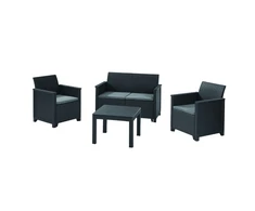 Lauko baldų komplektas Keter Allibert ELODIE SET WITH CLASSIC TABLE grafit-šviesiai pilka